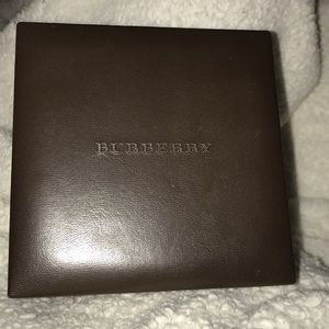 Brown leather Burberry box